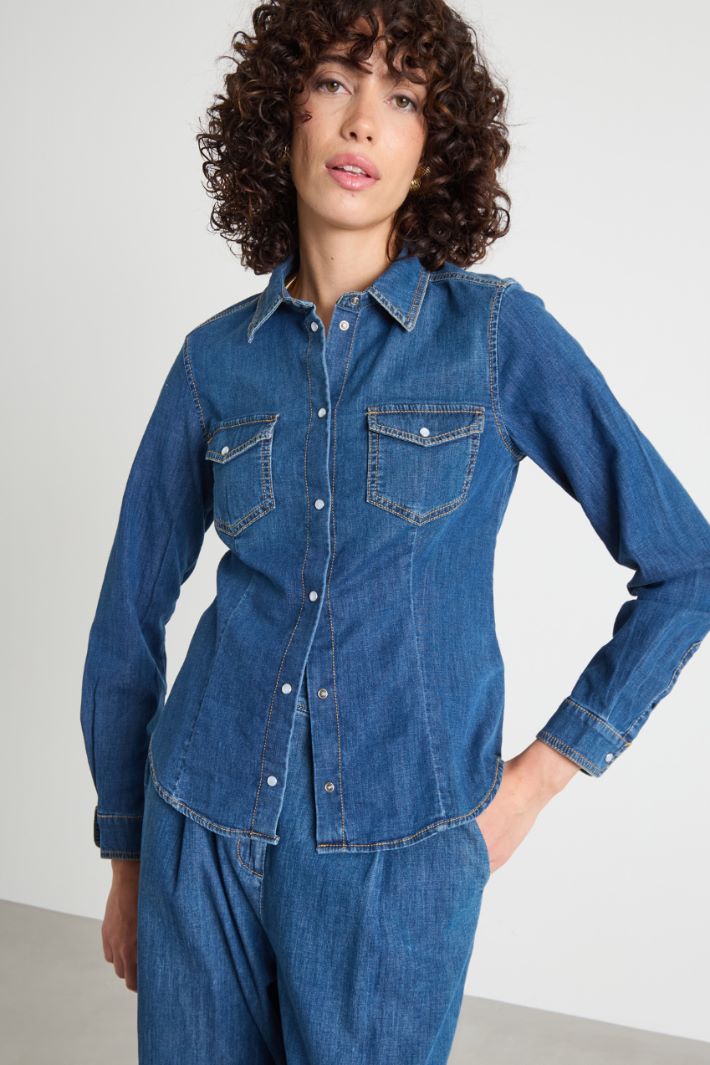 Denim shirt Intrend - 2