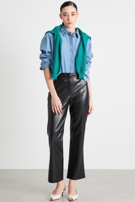 Embroidered collar shirt Intrend