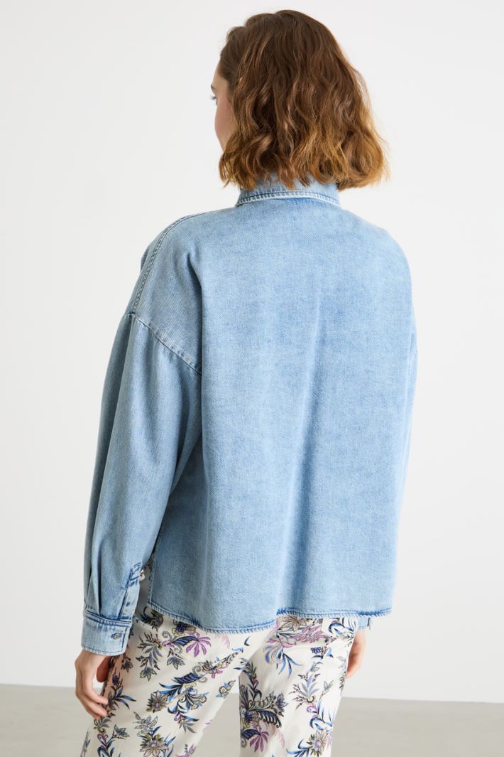 Camicia boxy con fondo asimmetrico Intrend - 4
