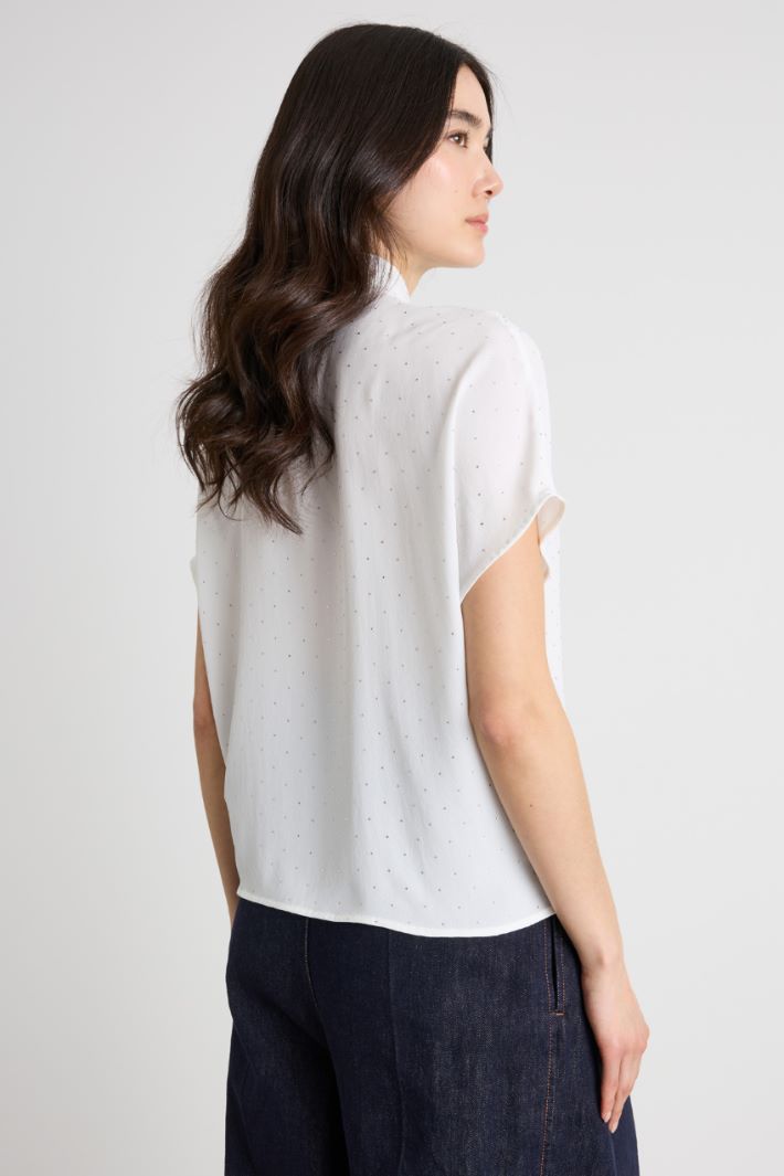 Blusa con micro cristalli Intrend - 4