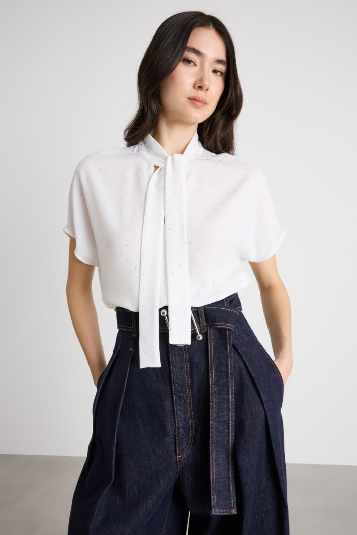 Blusa con micro cristalli Intrend - 2