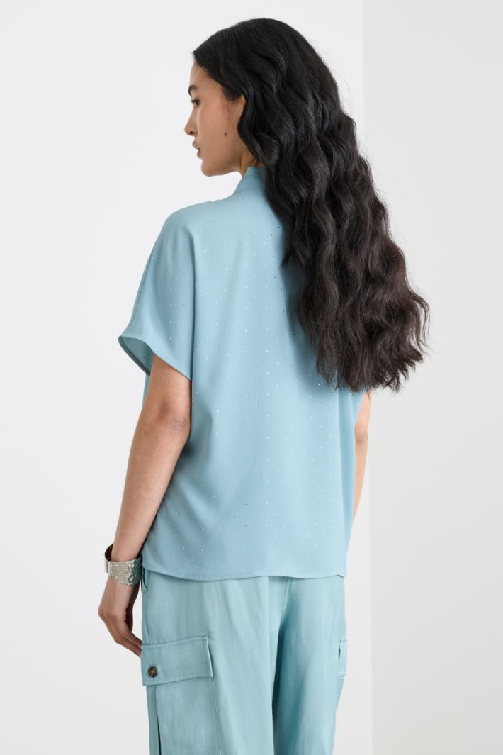 Blusa con micro cristalli Intrend - 4