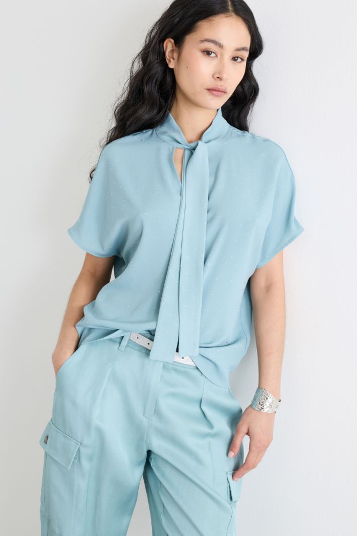 Blusa con micro cristalli Intrend - 2