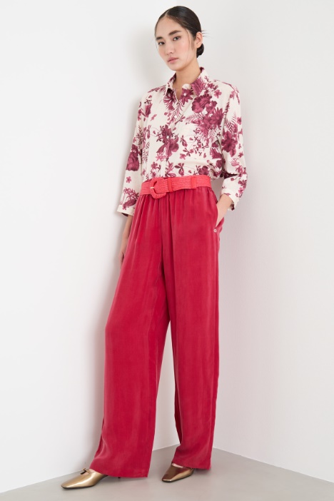 Printed canvas shirt Intrend