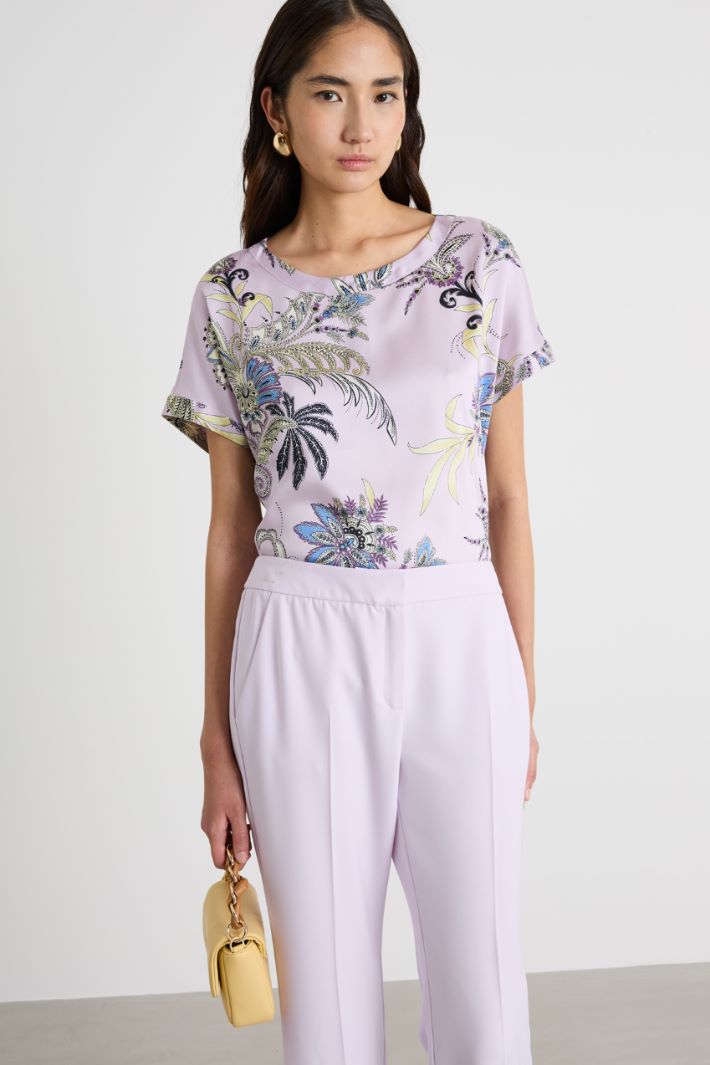 Printed twill blouse Intrend - 2