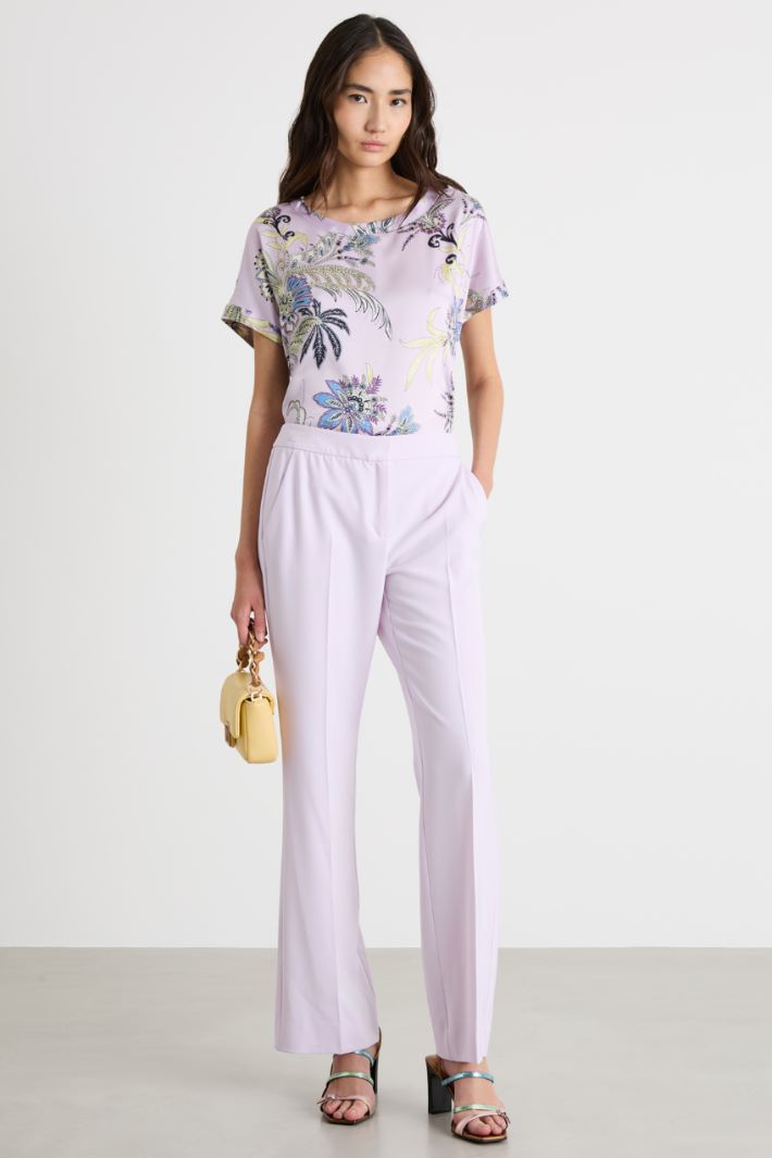 Printed twill blouse Intrend