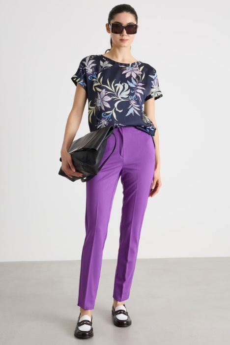 Printed twill blouse Intrend