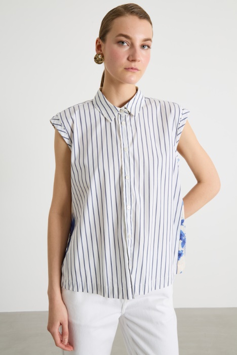 Camisa sin mangas con espalda a contraste Intrend