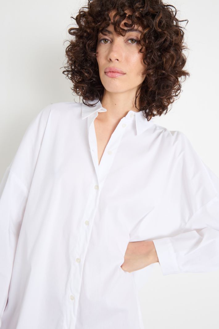 Relaxed-fit stretch poplin shirt Intrend - 3