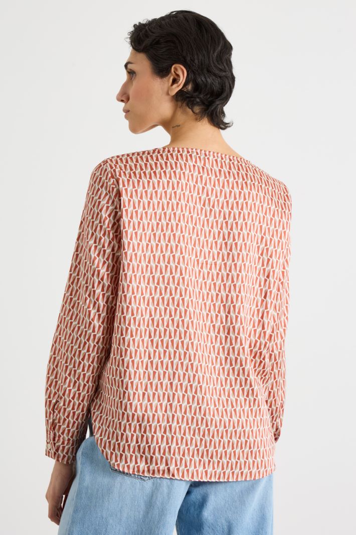 Blusa morbida in twill Intrend - 4
