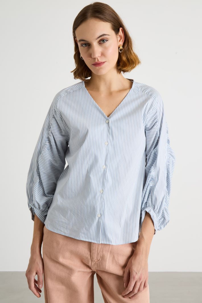 Camicia con maniche arricciate Intrend - 2