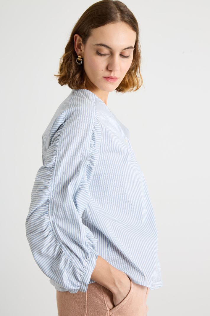 Camicia con maniche arricciate Intrend - 3