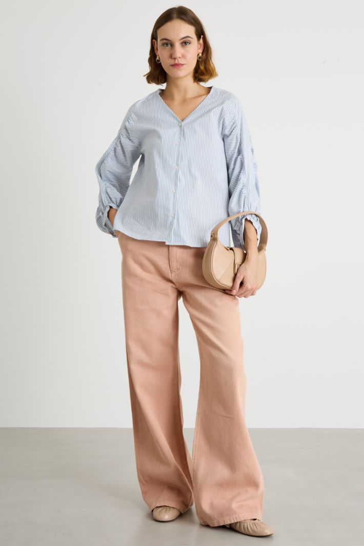 Camicia con maniche arricciate Intrend