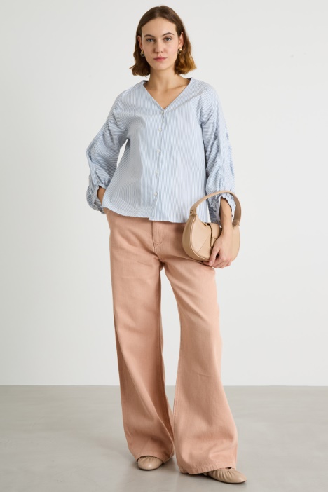 Camicia con maniche arricciate Intrend