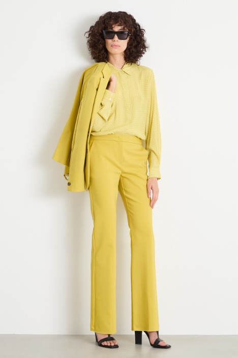 Printed marocain blouse Intrend