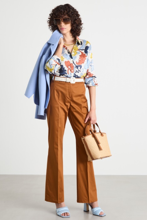 Printed crepon shirt Intrend