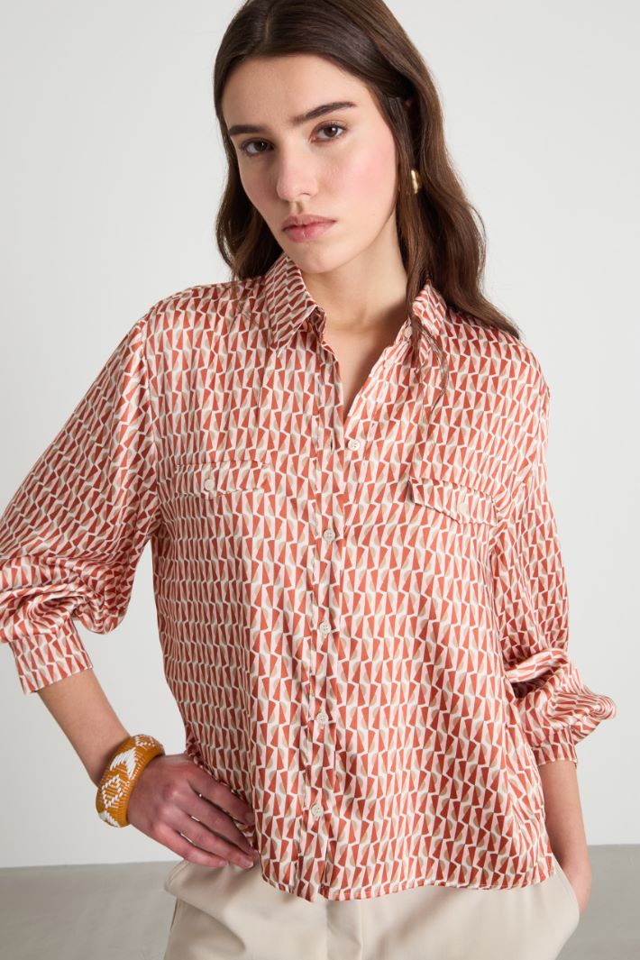 Patterned shirt Intrend - 3