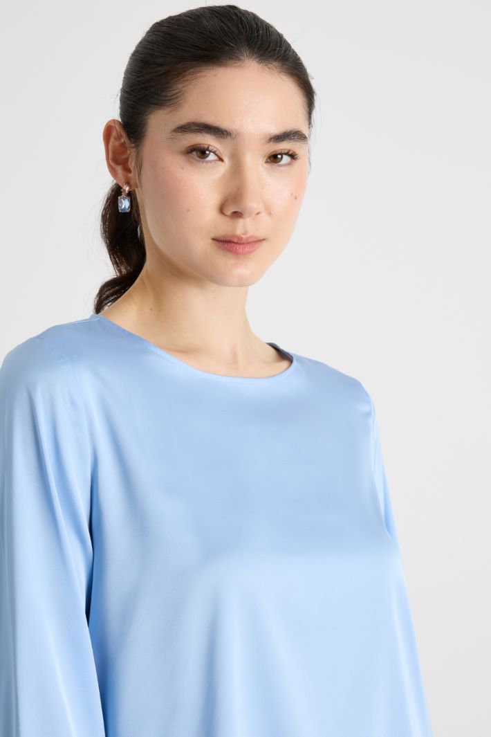 Blusa morbida in twill Intrend - 3
