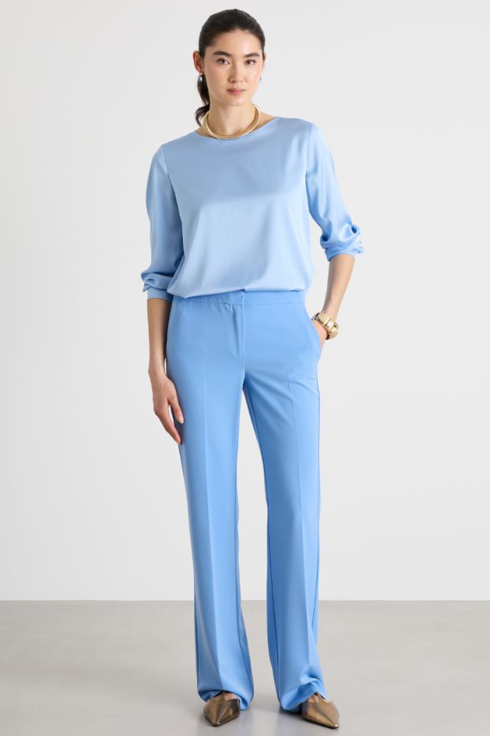 Blusa morbida in twill Intrend
