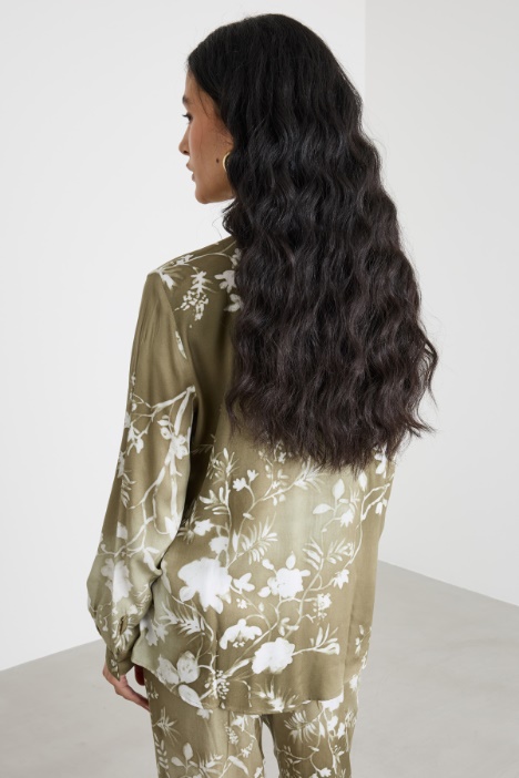 Camicia in twill stampato