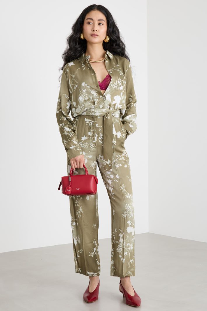 Camicia in twill stampato Intrend