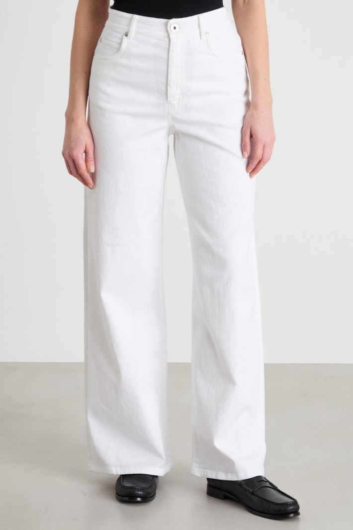 Wide-leg drill trousers Intrend - 2