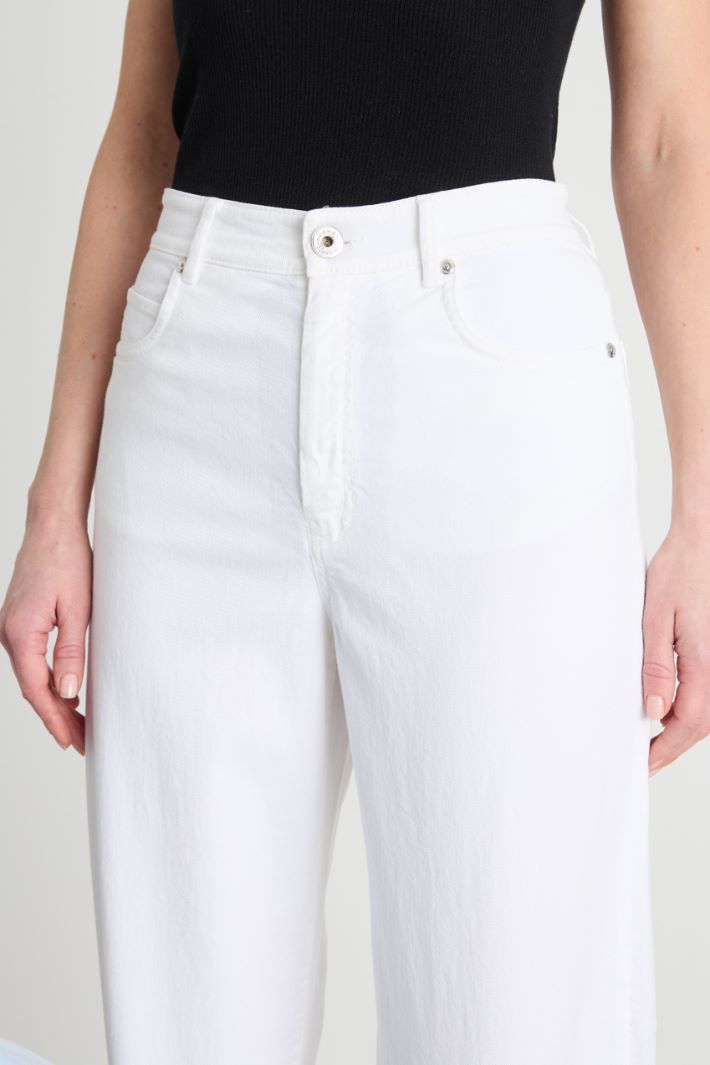 Wide-leg drill trousers Intrend - 3