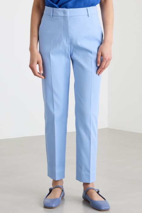 Pantalone a sigaretta cropped