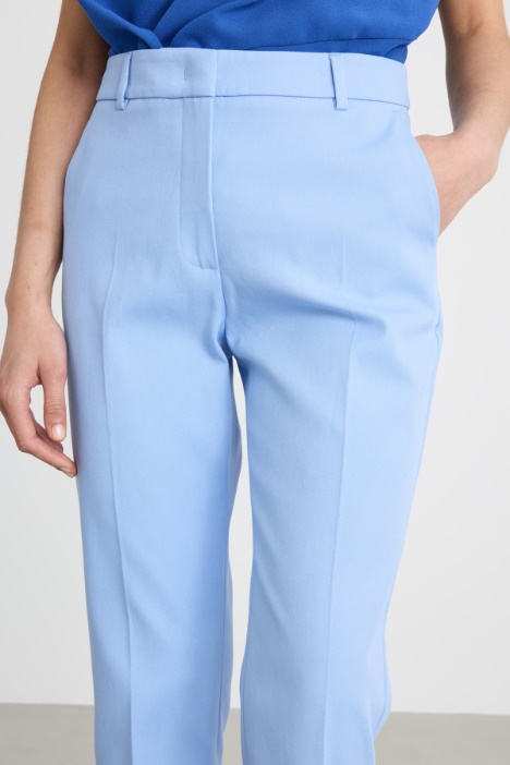 Pantalone a sigaretta cropped
