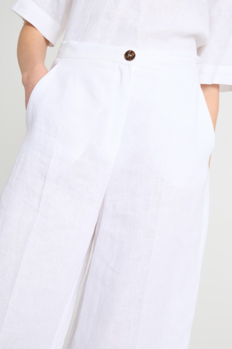 Pantalone ampio in tela