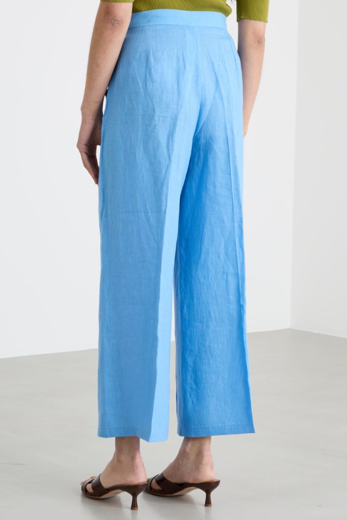 Pantalone ampio in tela Intrend - 4