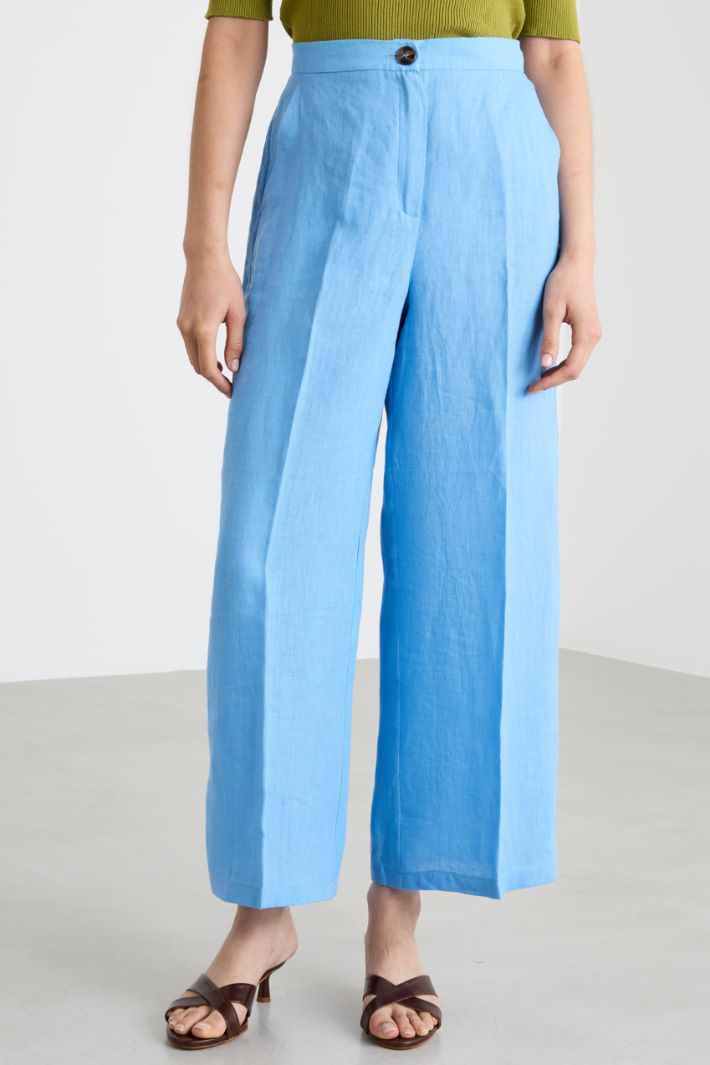 Pantalone ampio in tela Intrend - 2