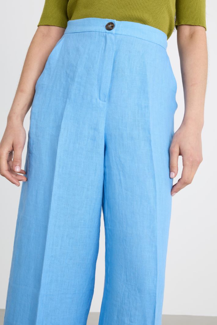 Pantalone ampio in tela Intrend - 3