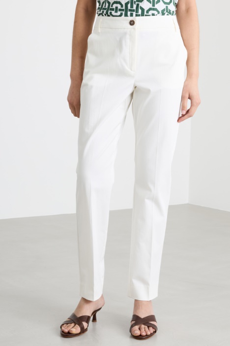 Pantalone in cotone stretch