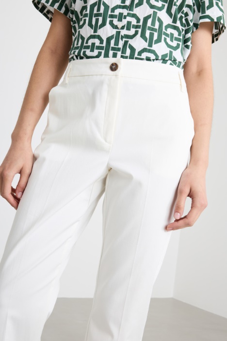 Pantalone in cotone stretch