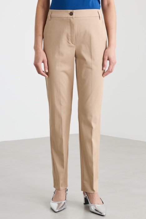 Pantalone in cotone stretch