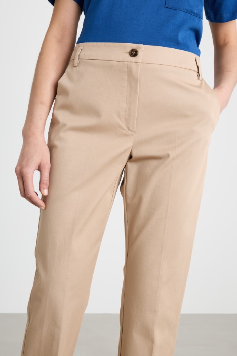 Pantalone in cotone stretch