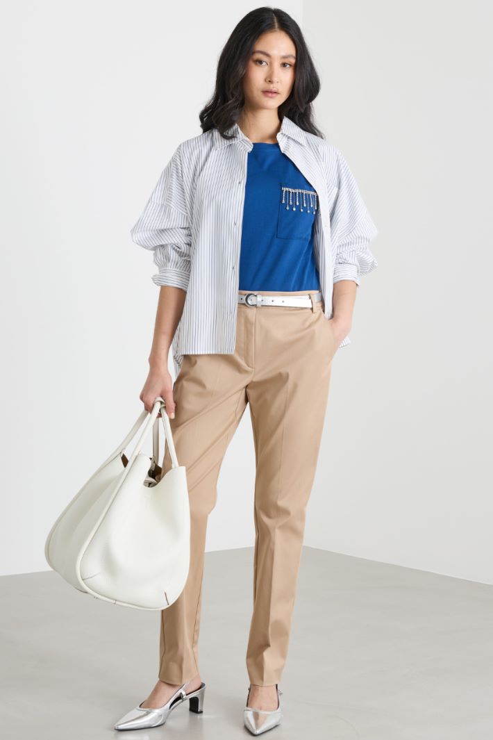 Pantalone in cotone stretch Intrend