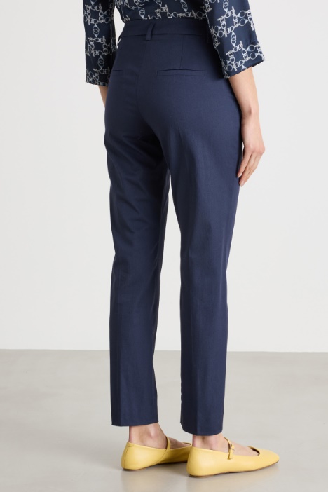 Pantalone in cotone stretch