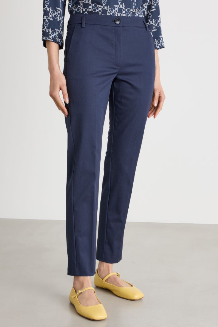 Pantalone in cotone stretch Intrend - 2