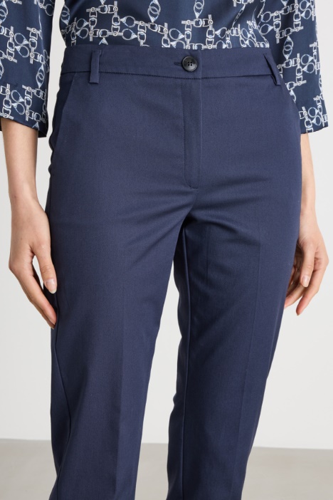 Pantalone in cotone stretch
