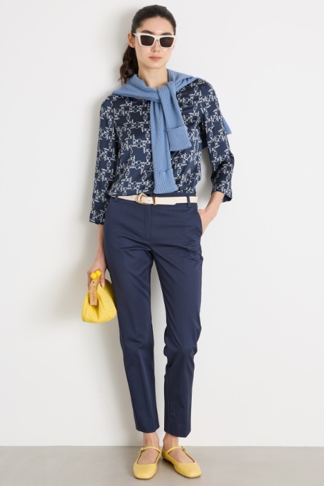 Pantalone in cotone stretch Intrend