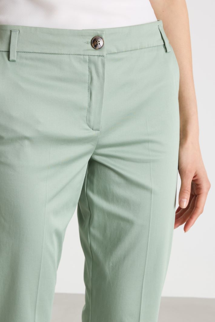 Pantalone chino in raso stretch Intrend - 3