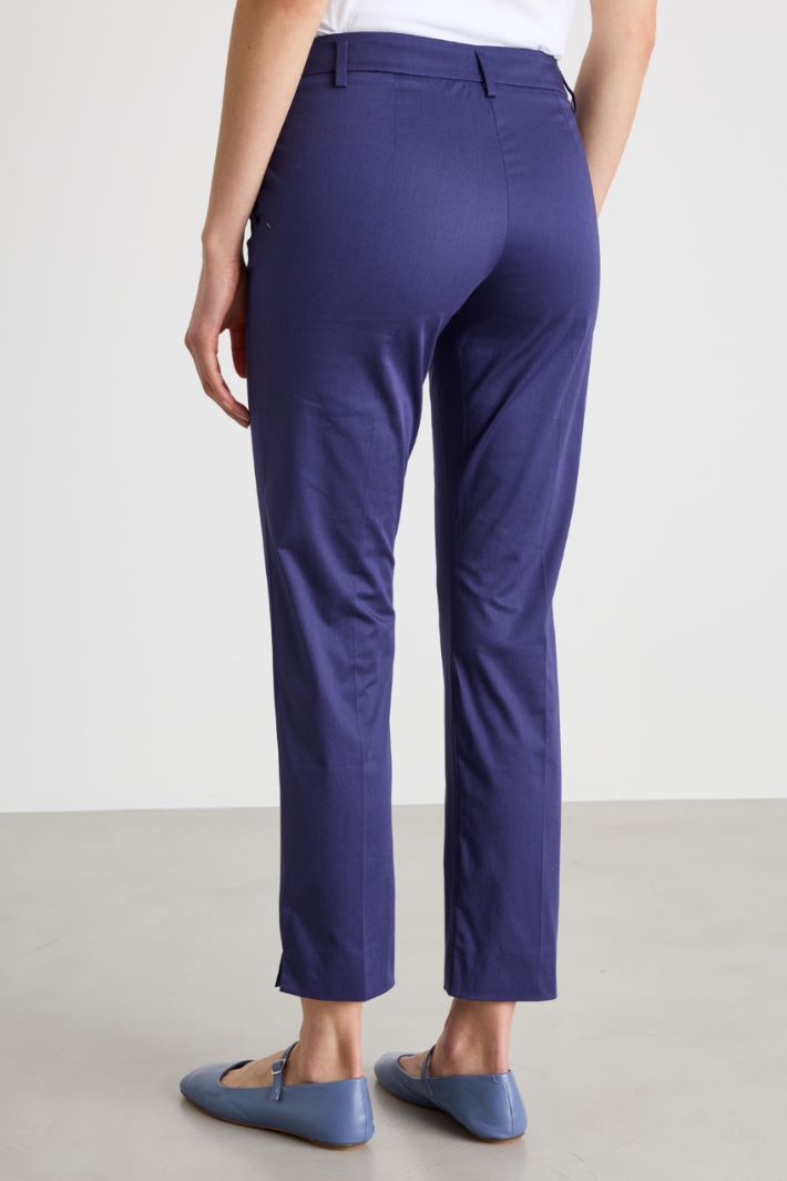 Pantalone chino in raso stretch Intrend - 4