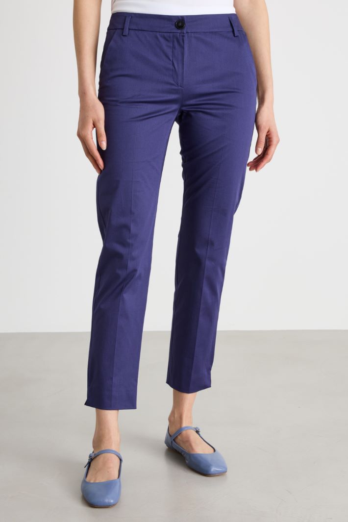 Pantalone chino in raso stretch Intrend - 2