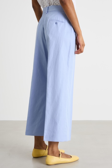 Pantalone cropped in tela