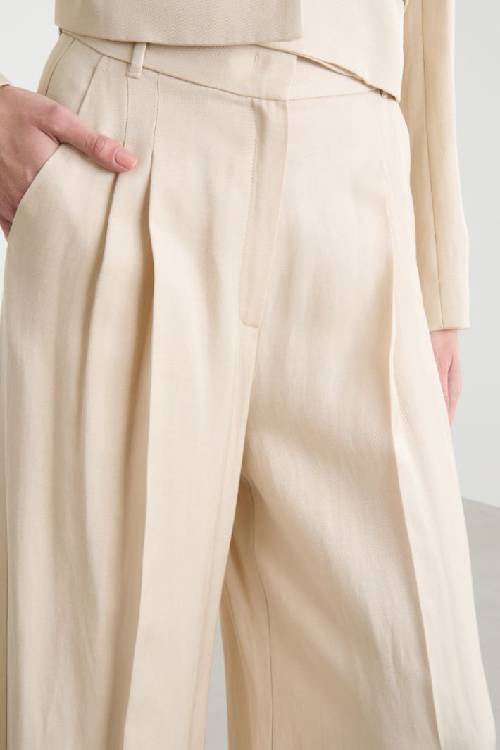Pleated wide-leg trousers Intrend - 3