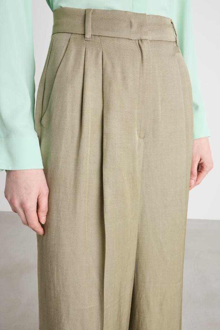 Pleated wide-leg trousers Intrend - 3