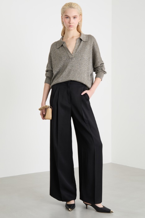 Pleated wide-leg trousers Intrend