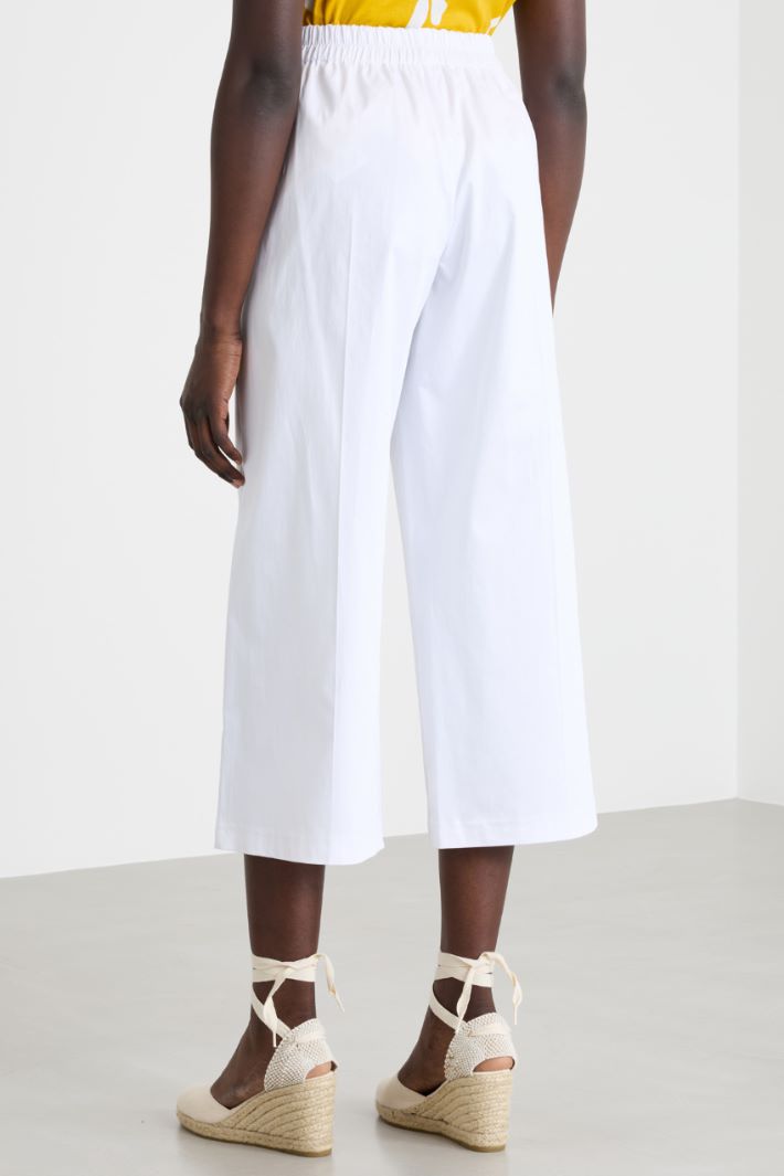 Pantalone dritto in raso stretch Intrend - 4